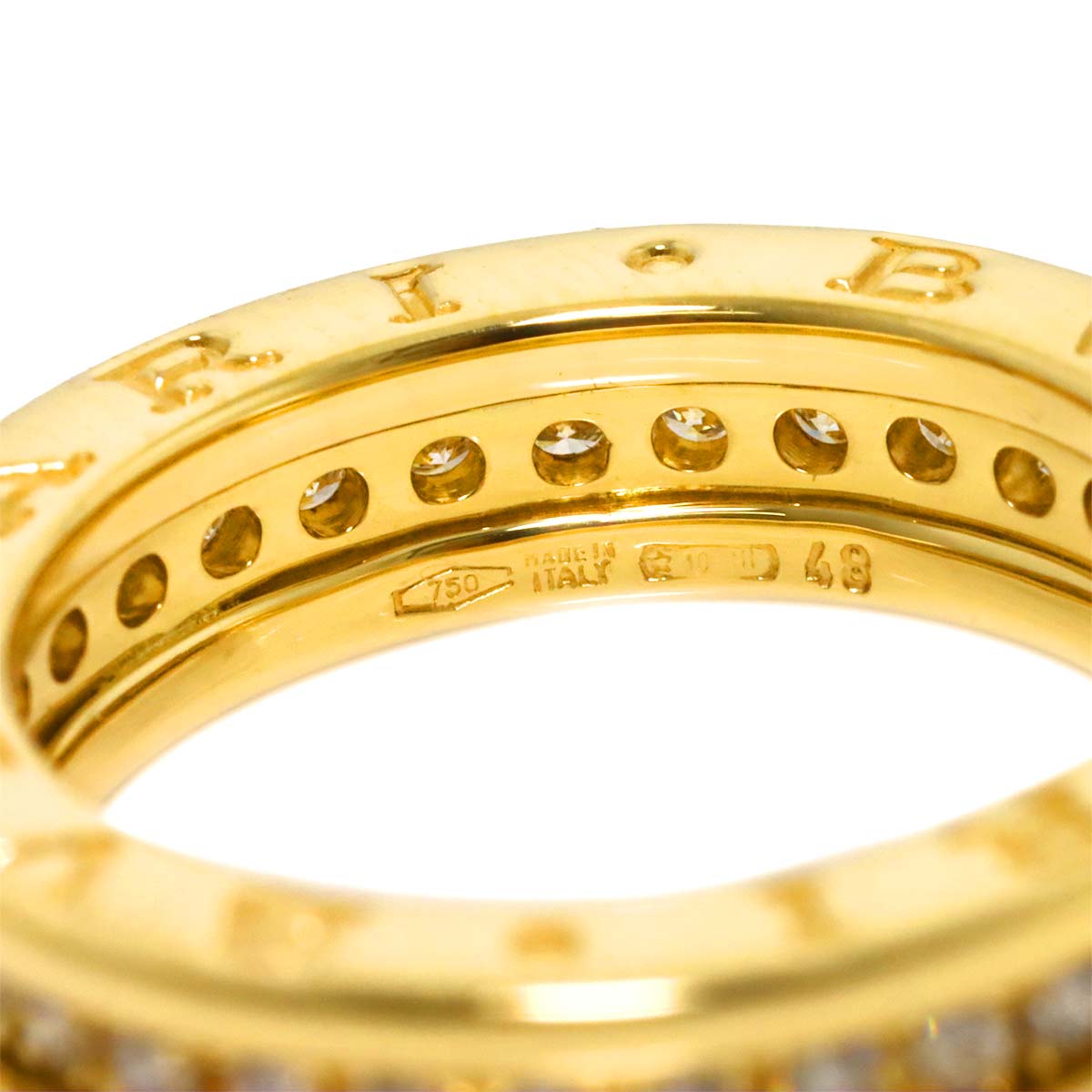 B-ZERO1 1band Diamond Ring 18K YG 750 Size48 4.5(US)