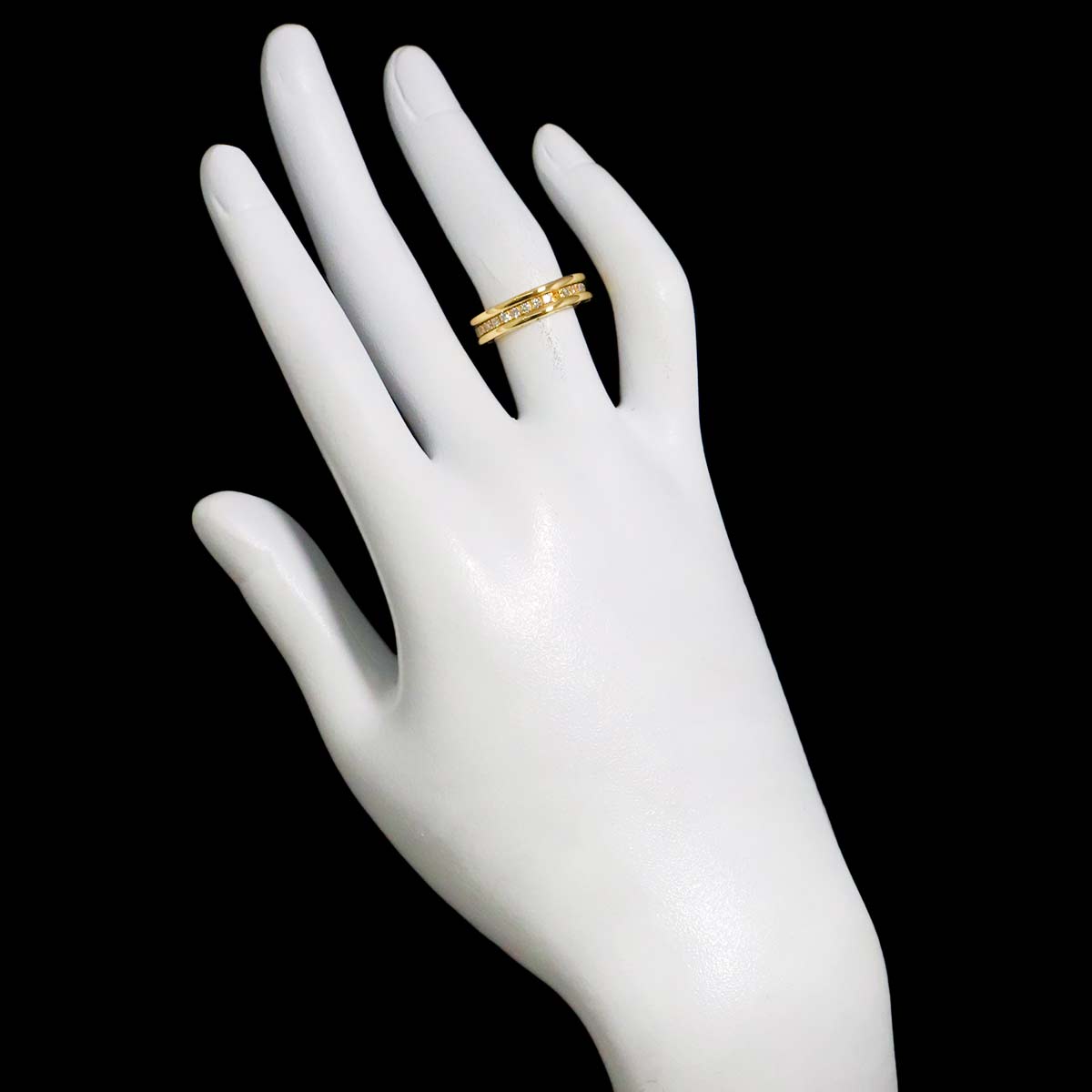 B-ZERO1 1band Diamond Ring 18K YG 750 Size48 4.5(US)