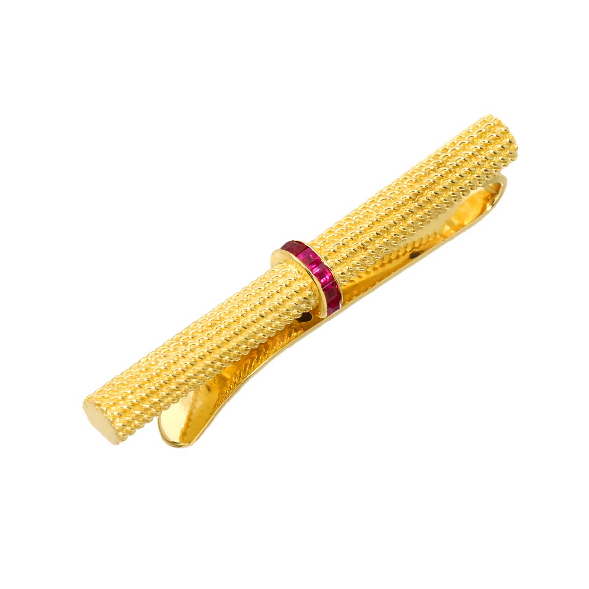 Tie Bar Ruby 18K Yellow Gold 750
