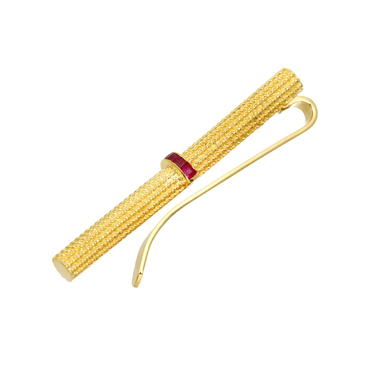 Tie Bar Ruby 18K Yellow Gold 750