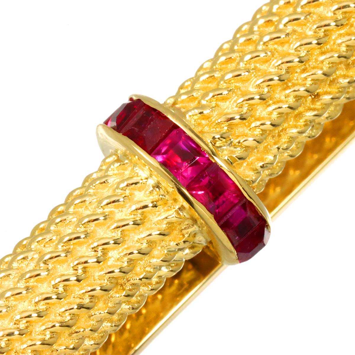 Tie Bar Ruby 18K Yellow Gold 750