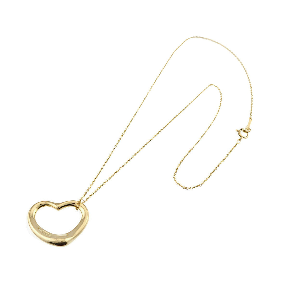 Open Heart Necklace 18K Yellow Gold 750