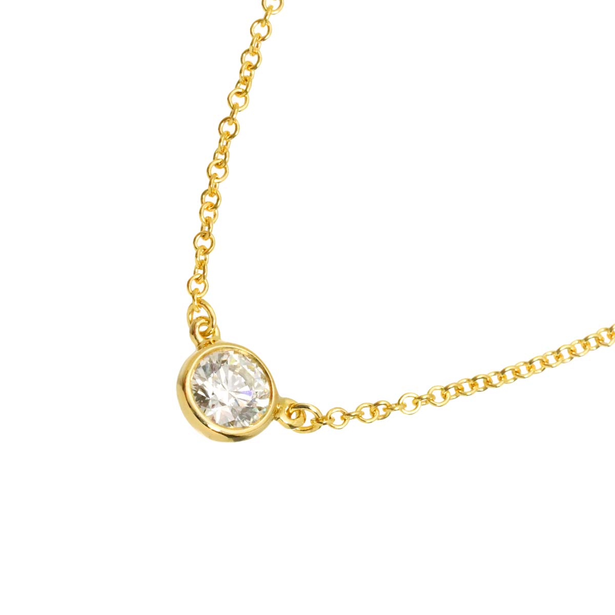 By The Yard Diamond 1P Necklace 18K Yellow Gold 750