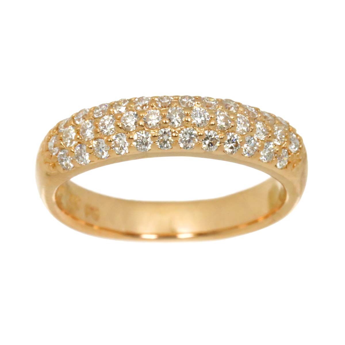 Diamond 0.40ct Ring 18K PG 750 Size3.75(US)