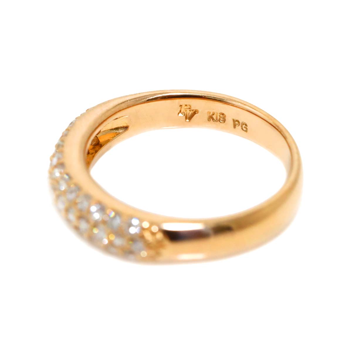 Diamond 0.40ct Ring 18K PG 750 Size3.75(US)