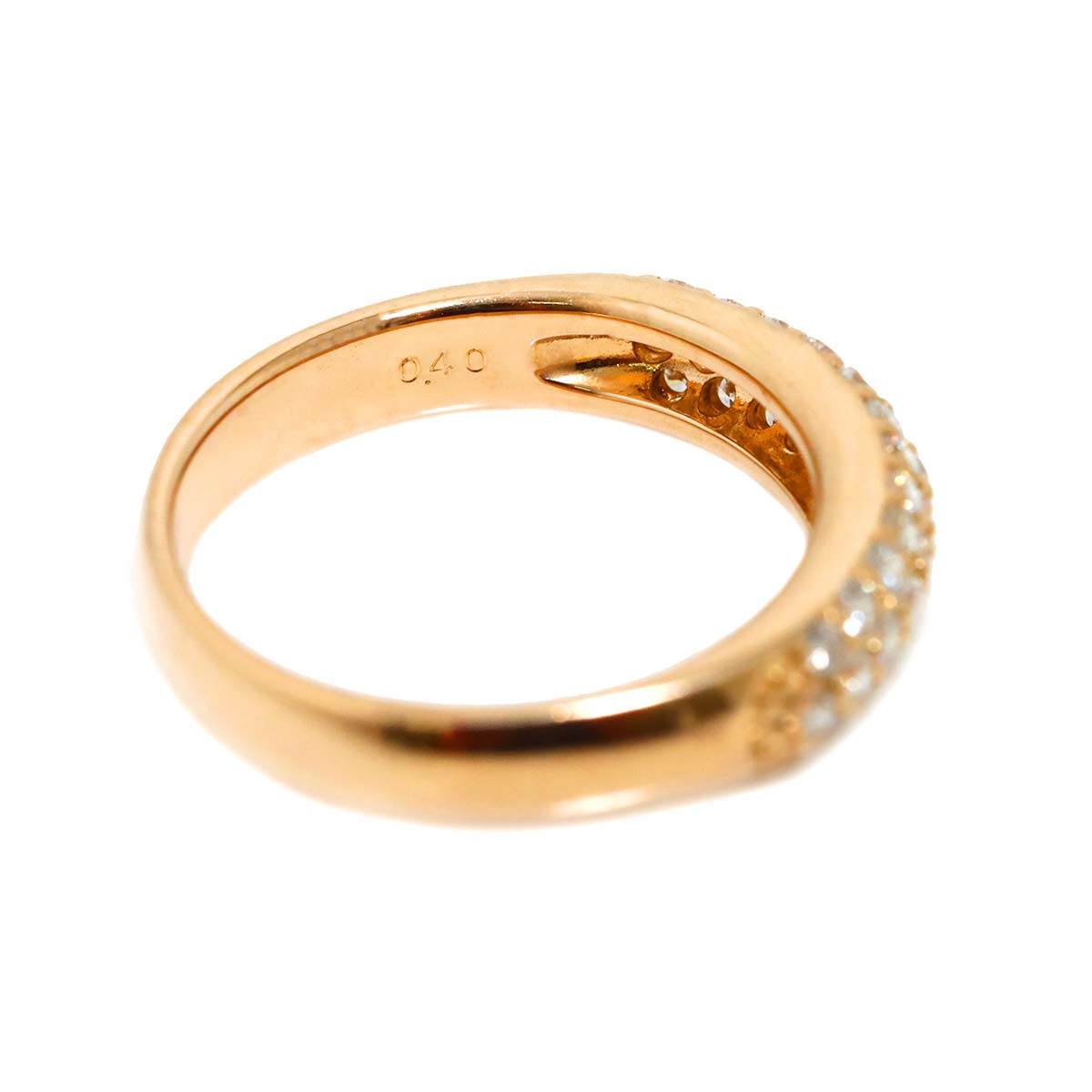 Diamond 0.40ct Ring 18K PG 750 Size3.75(US)