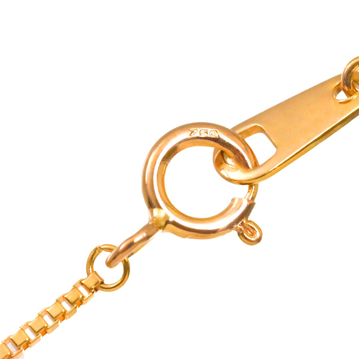 Sapphire Necklace 18K PG 750