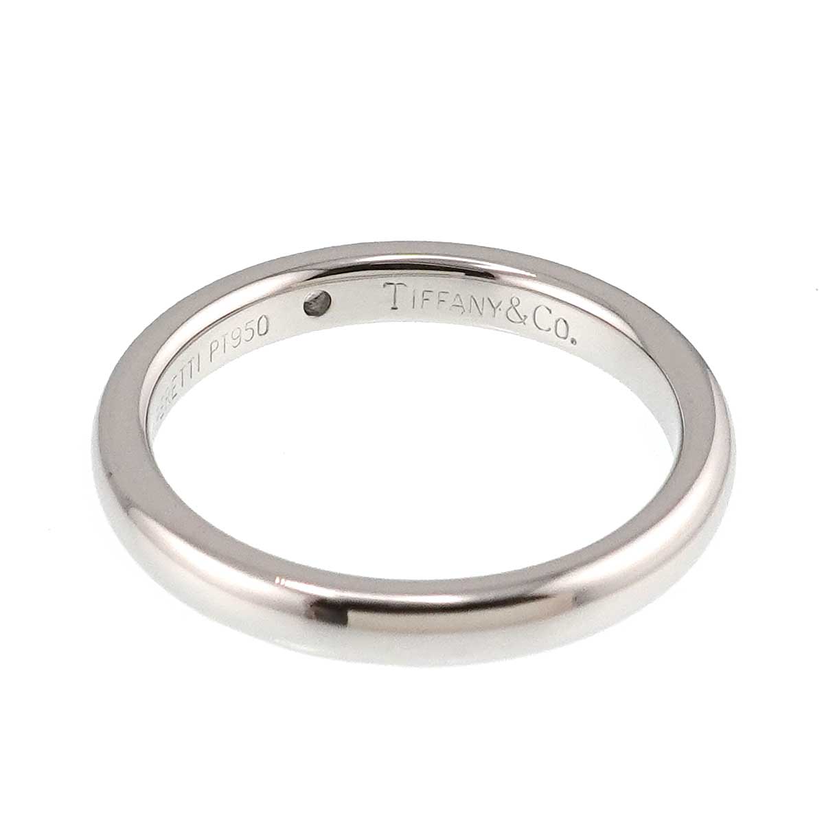 Stacking Band Ring Diamond 1P Platinum Size4.75-5(US)