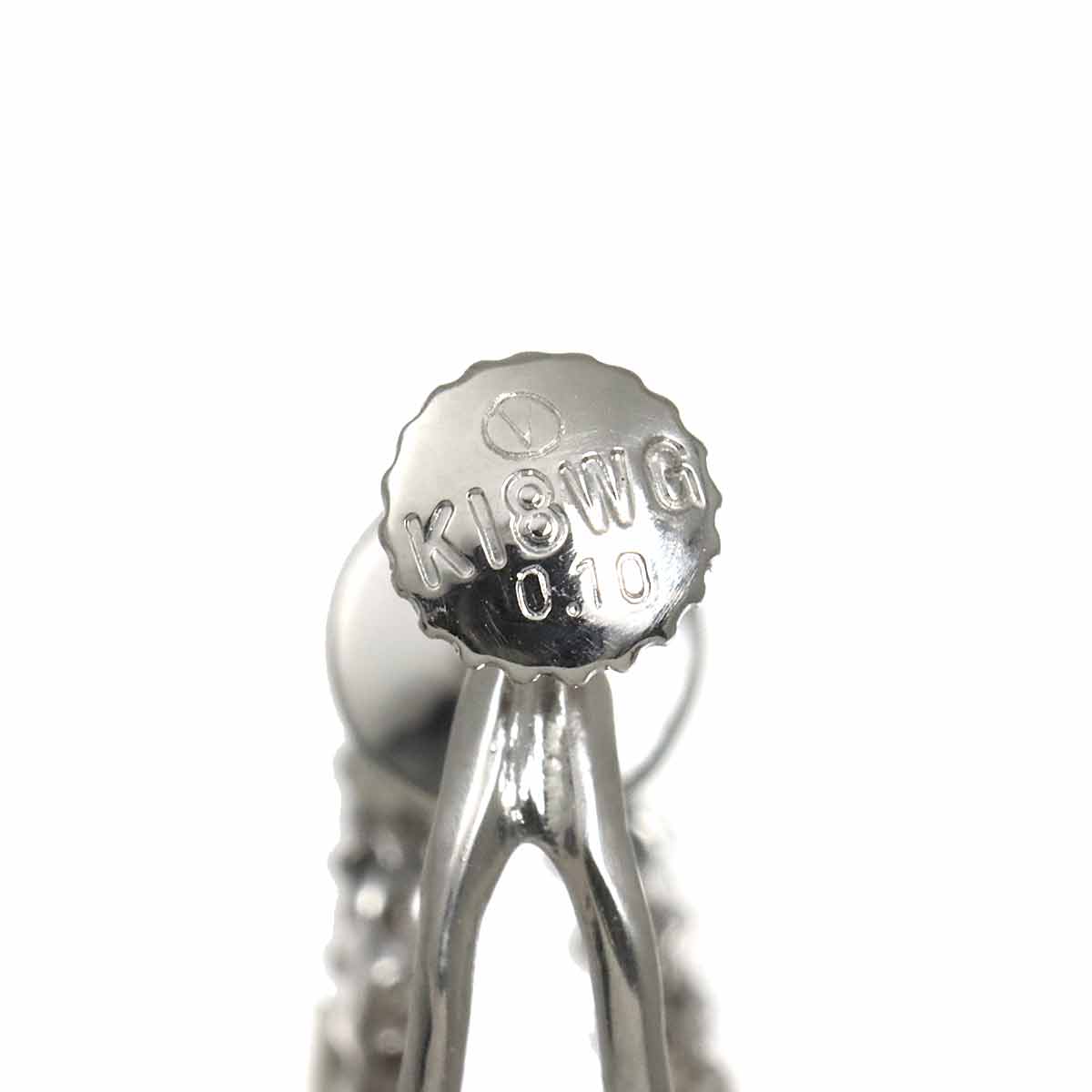 Diamond 0.10ct/0.10ct Earring 18K WG 750