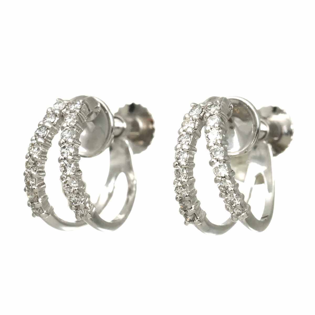 Diamond 0.10ct/0.10ct Earring 18K WG 750