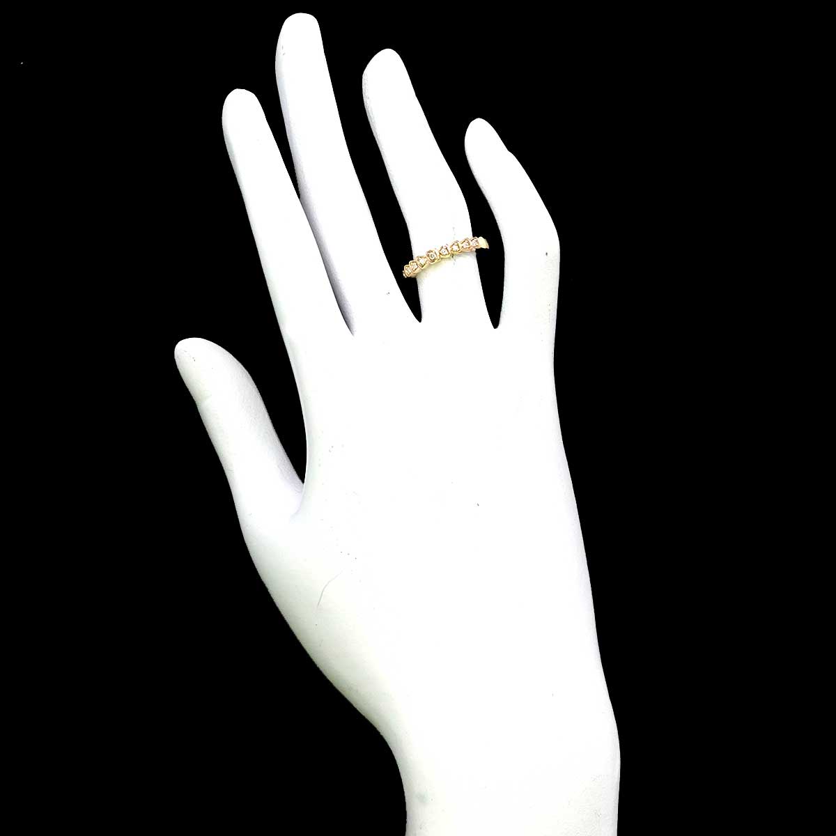 Diamond Ring 18K Yellow Gold 750 Size4.5(US)