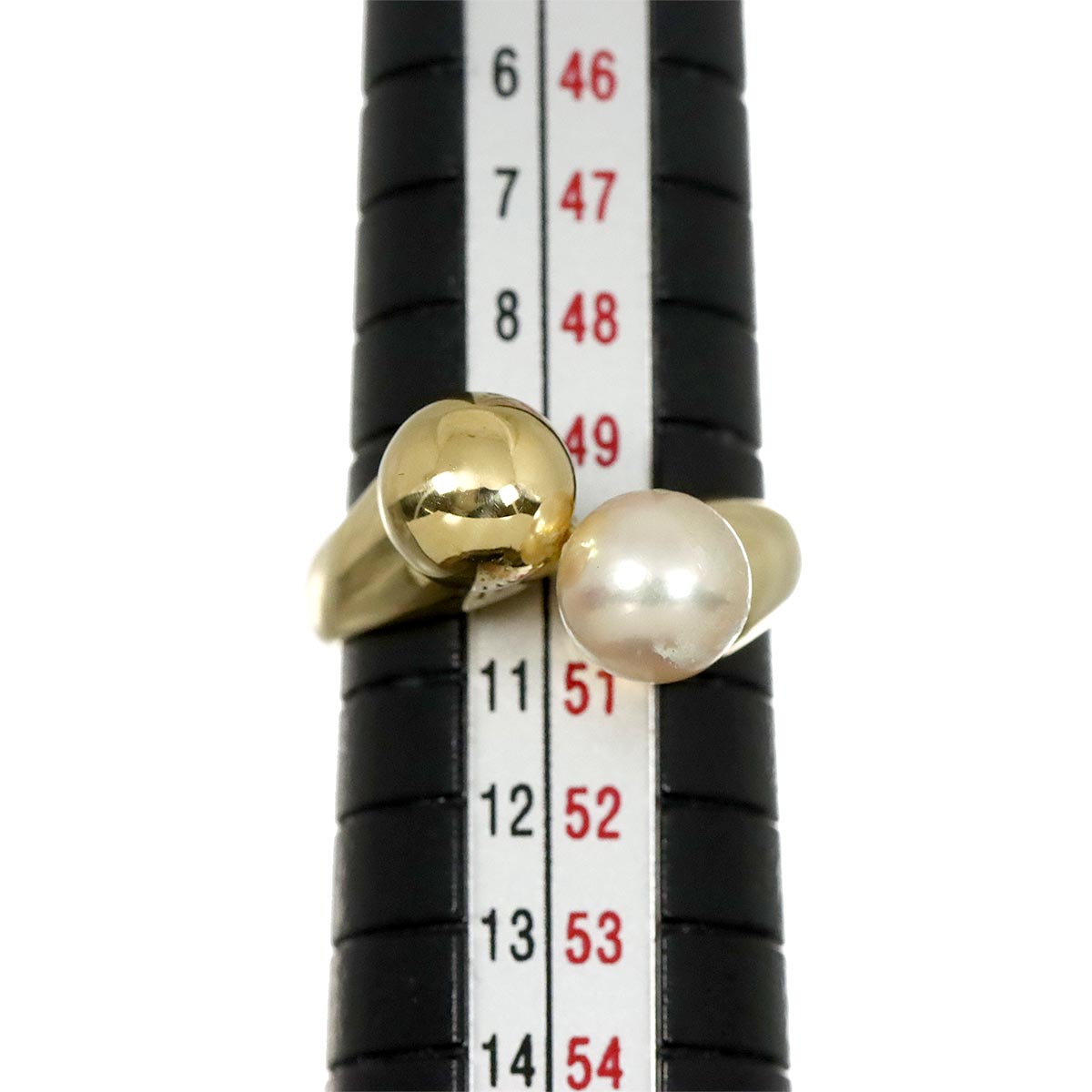 Akoya Pearl 7.0mm Ring 18K YG 750 5.25(US)