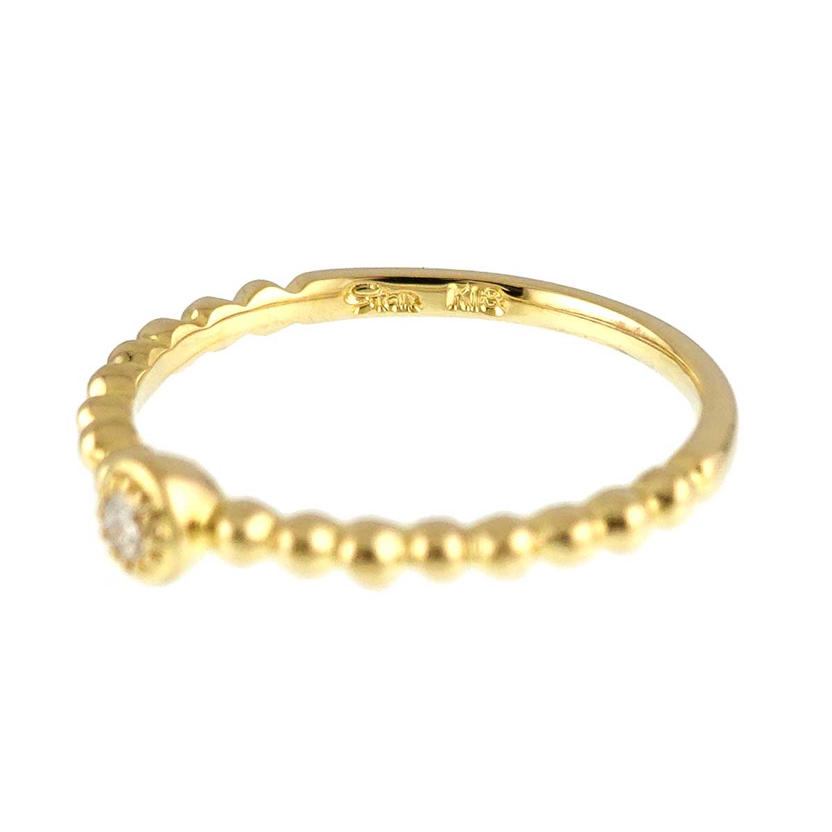 Diamond 0.03ct Ring 18K YG 750 Size3.75(US)