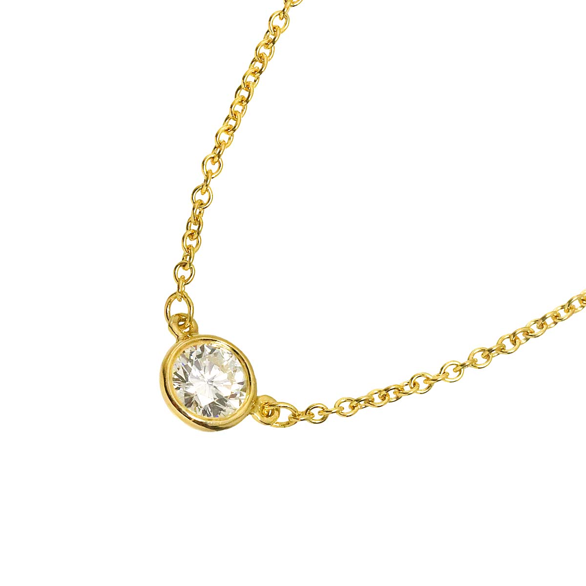 By The Yard Diamond 1P Necklace 18K Yellow Gold 750