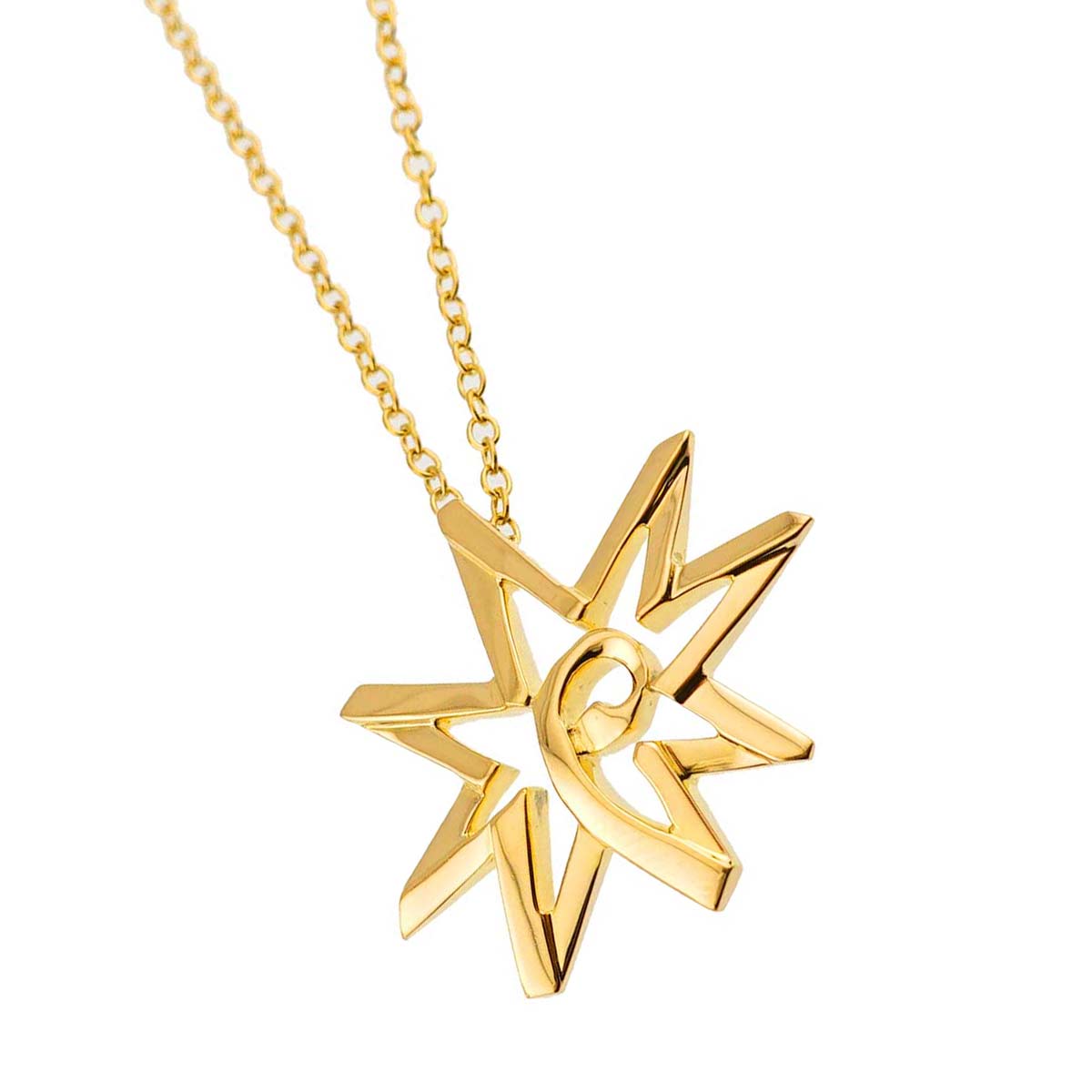 Volume Star Necklace 18K Yellow Gold 750