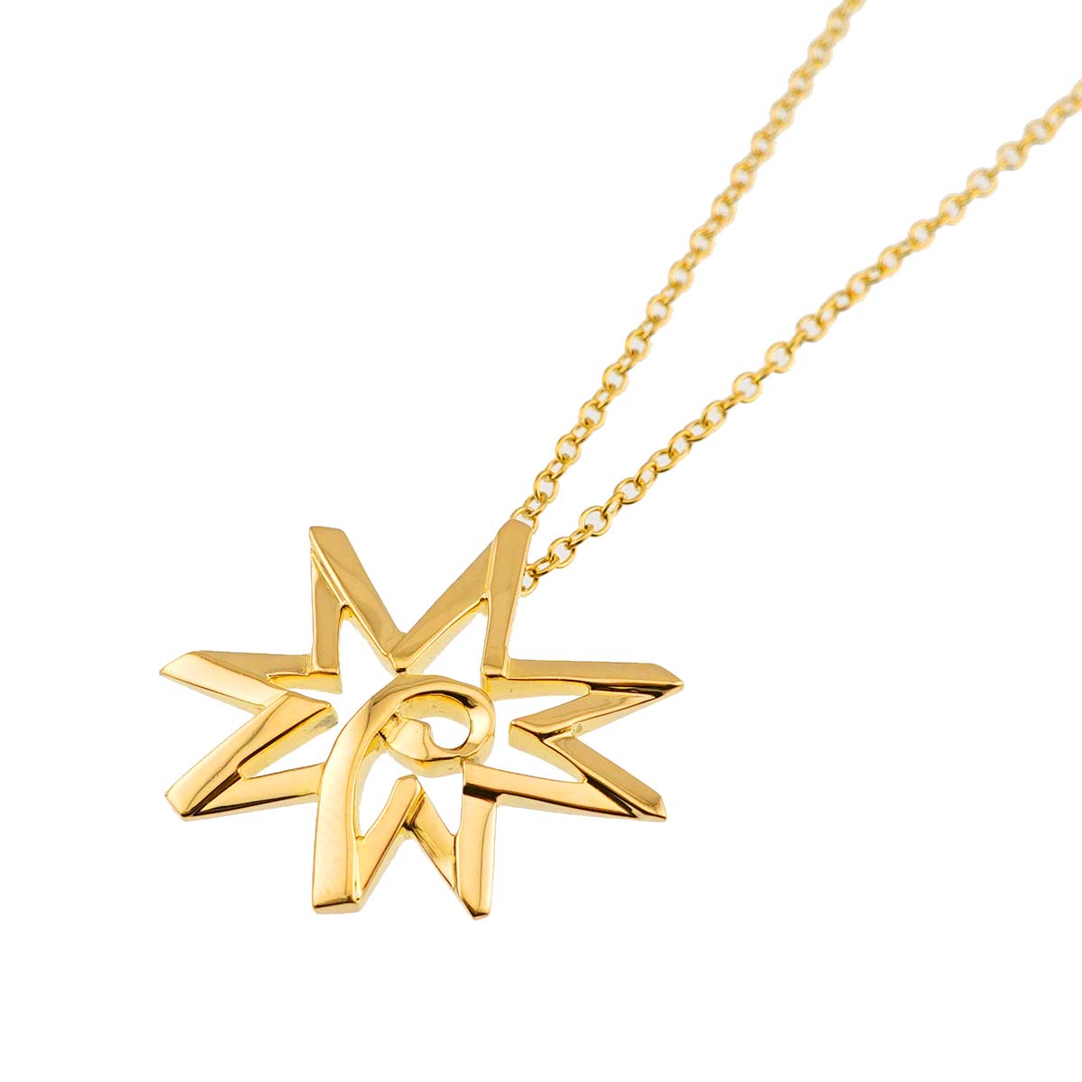 Volume Star Necklace 18K Yellow Gold 750