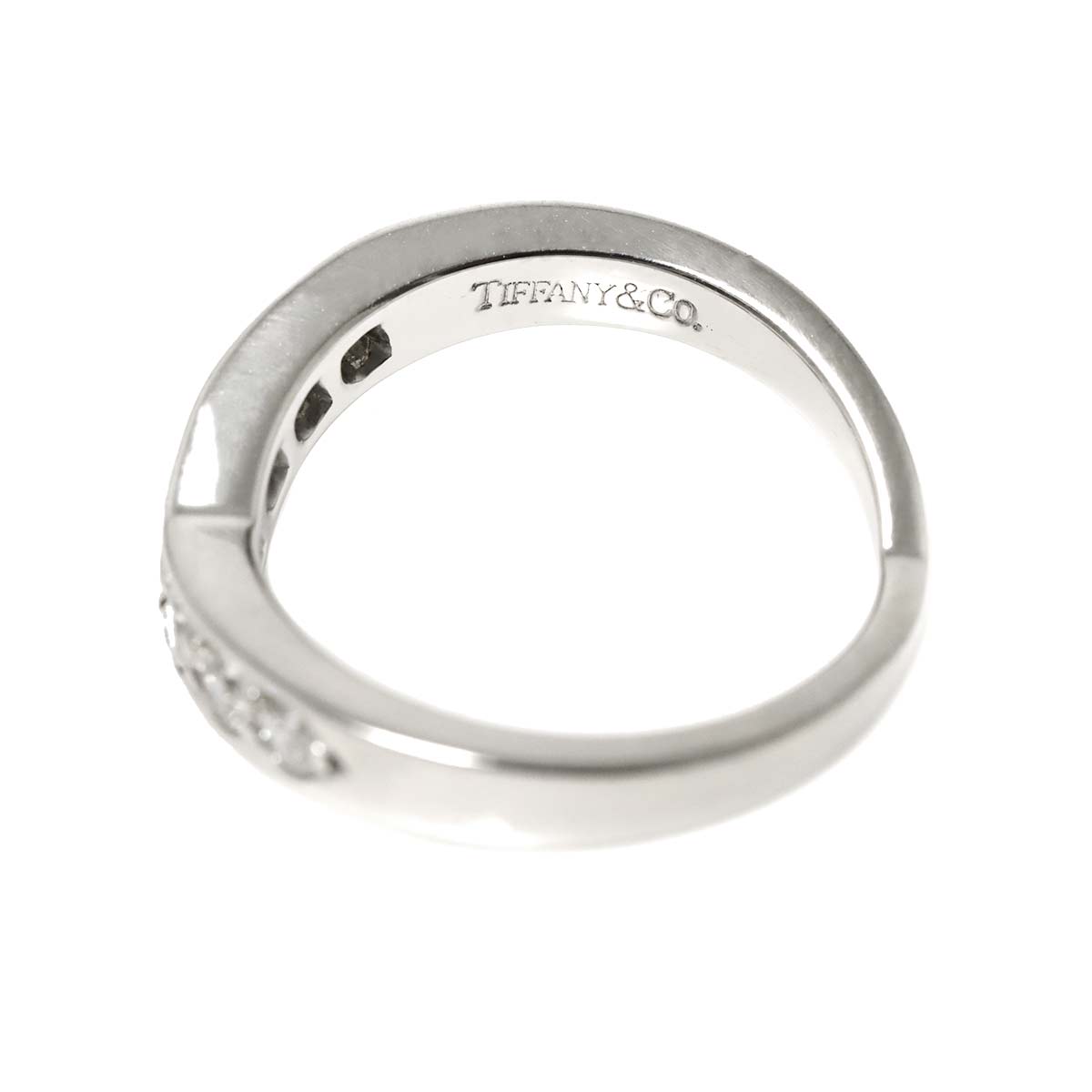 V Band Diamond Ring Platinum size4.5(US)