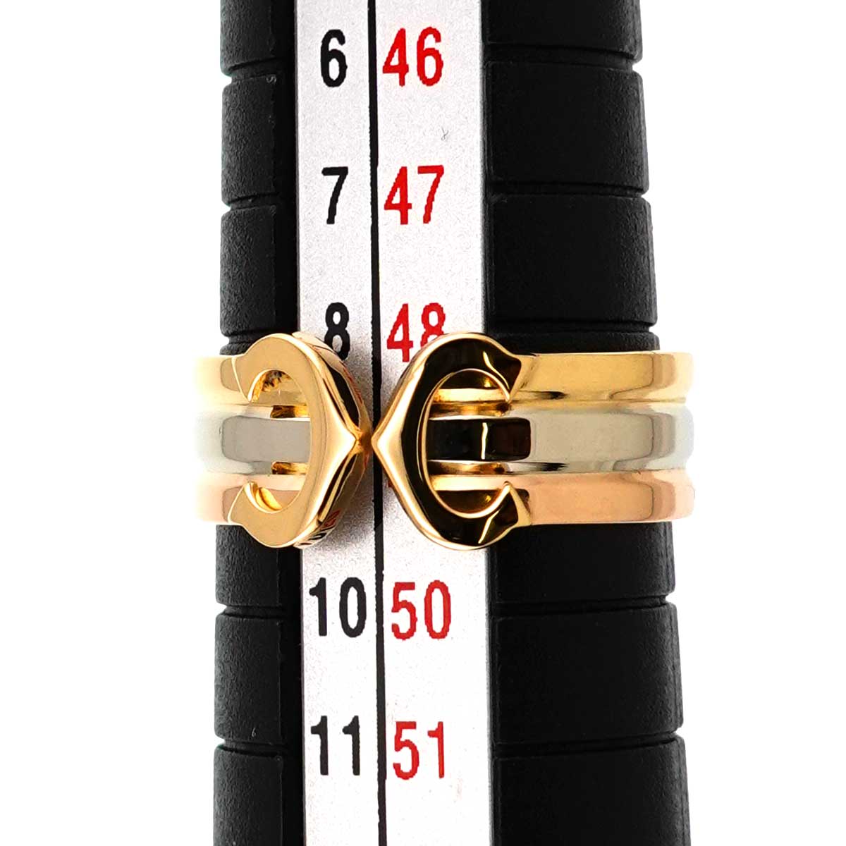 2C C2 Ring 18K YG WG PG 750 Size49 4.5-4.75(US)