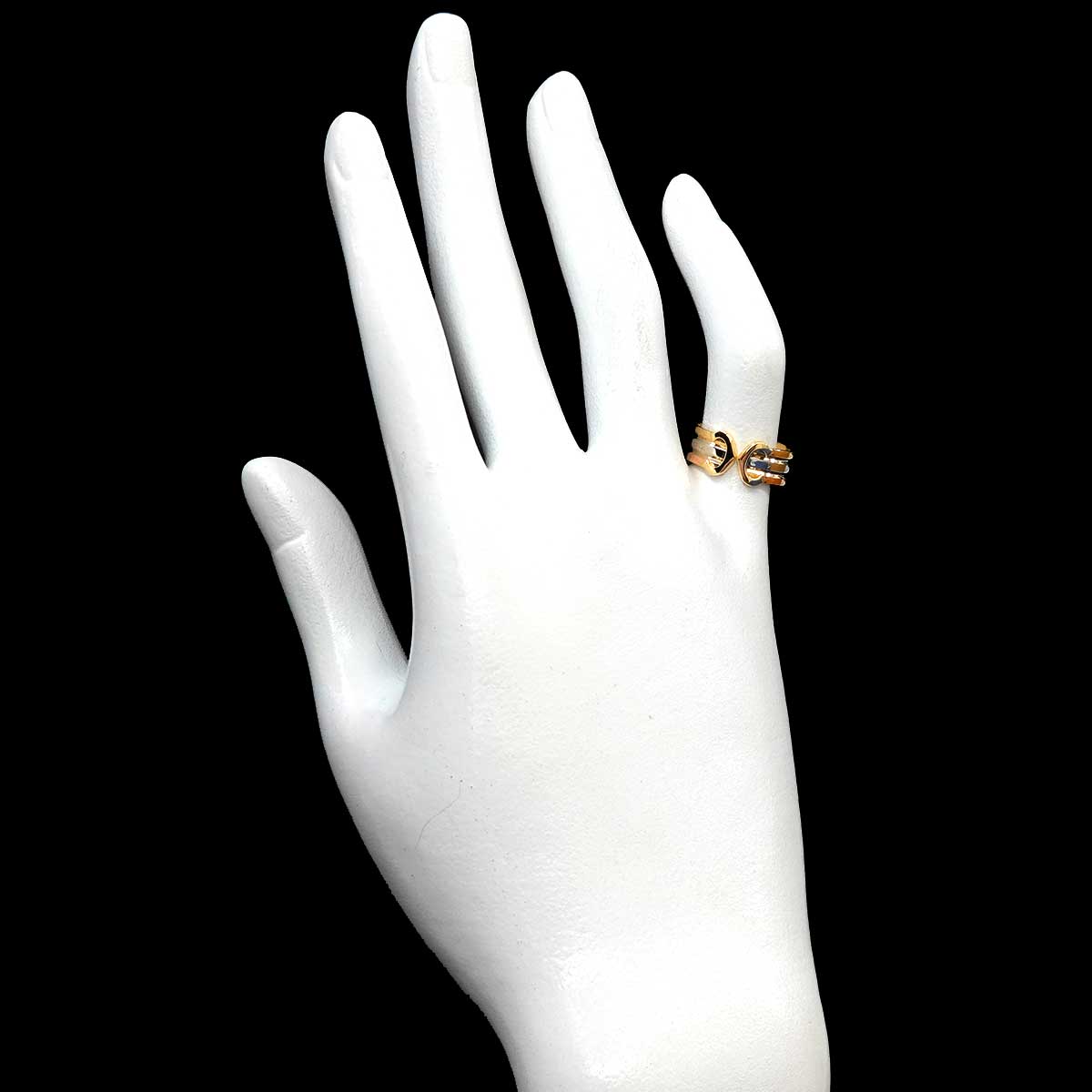 2C C2 Ring 18K YG WG PG 750 Size49 4.5-4.75(US)