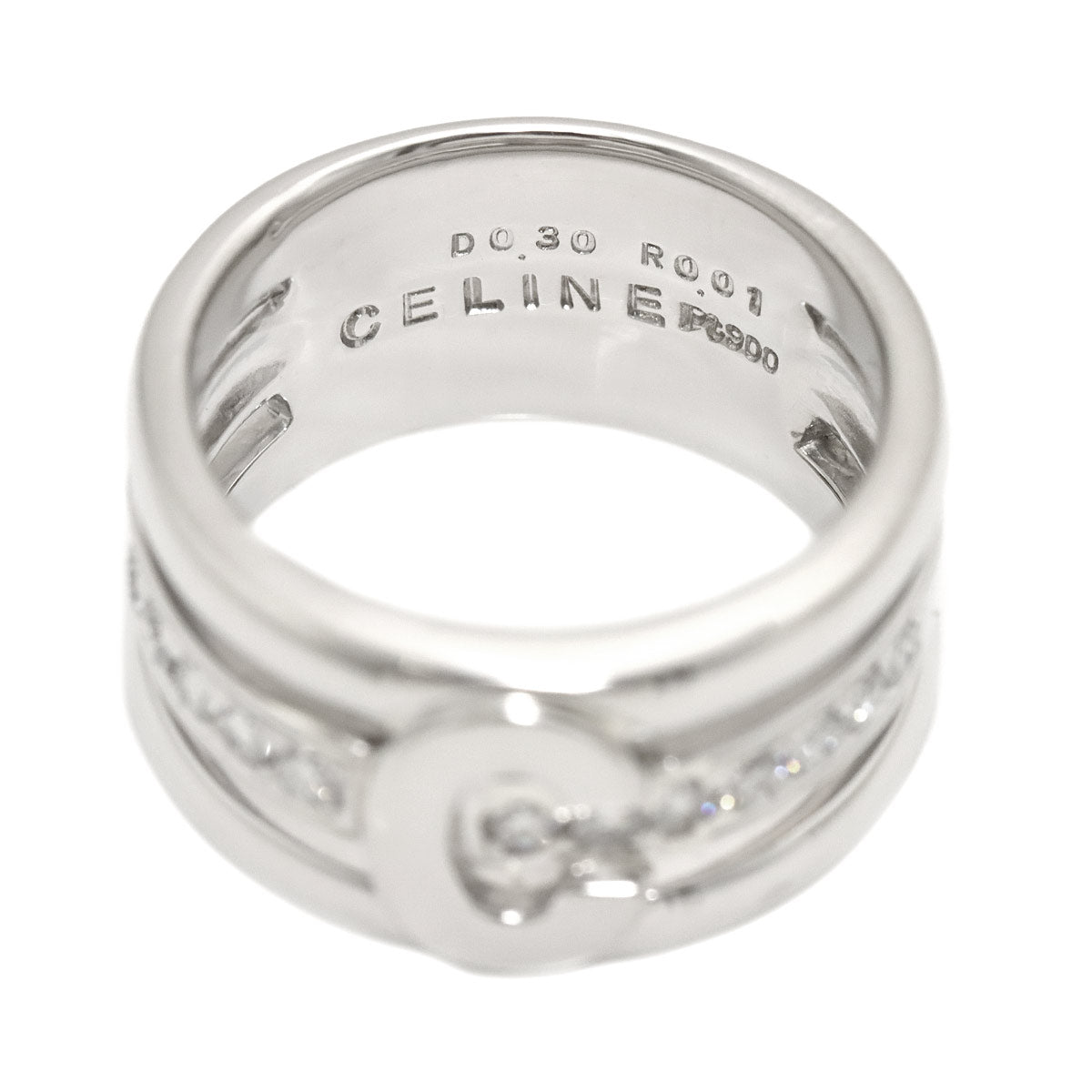 Diamond 0.30ct Ruby 0.01ct Ring Pt Platinum Size6(US)