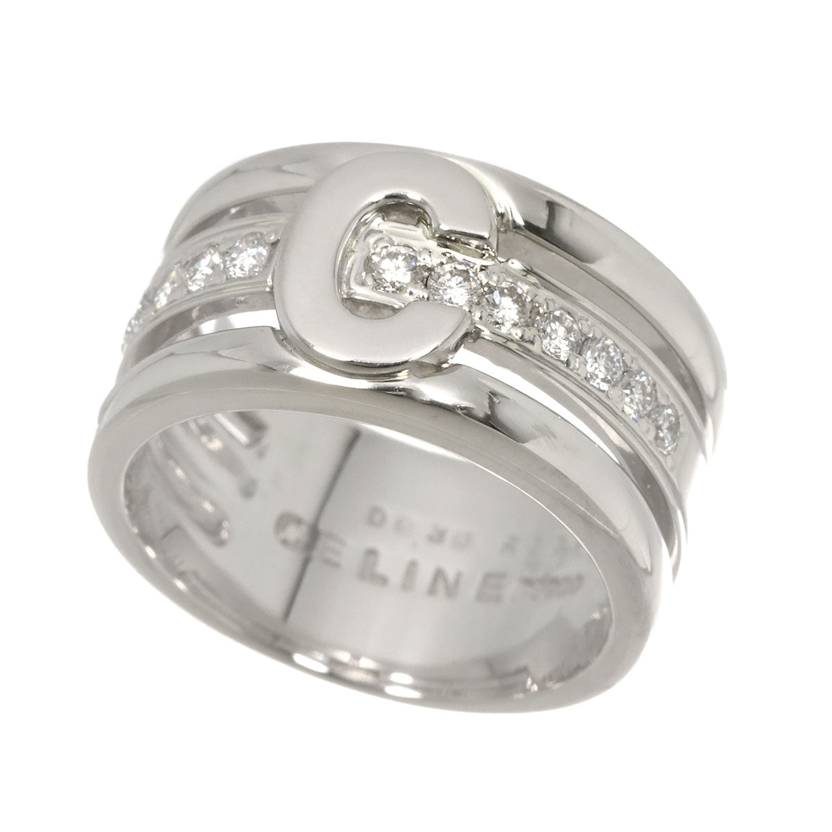 Diamond 0.30ct Ruby 0.01ct Ring Pt Platinum Size6(US)