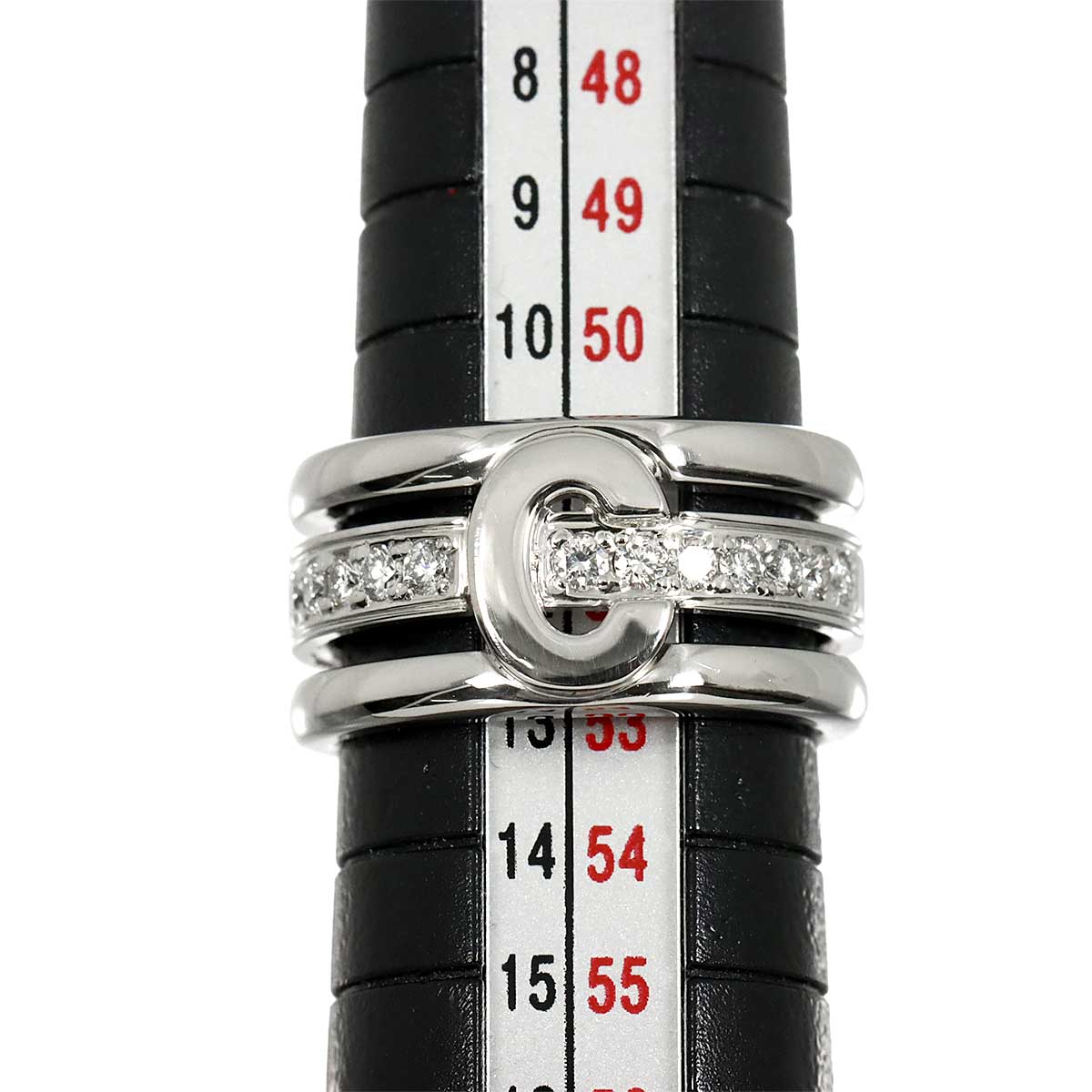 Diamond 0.30ct Ruby 0.01ct Ring Pt Platinum Size6(US)