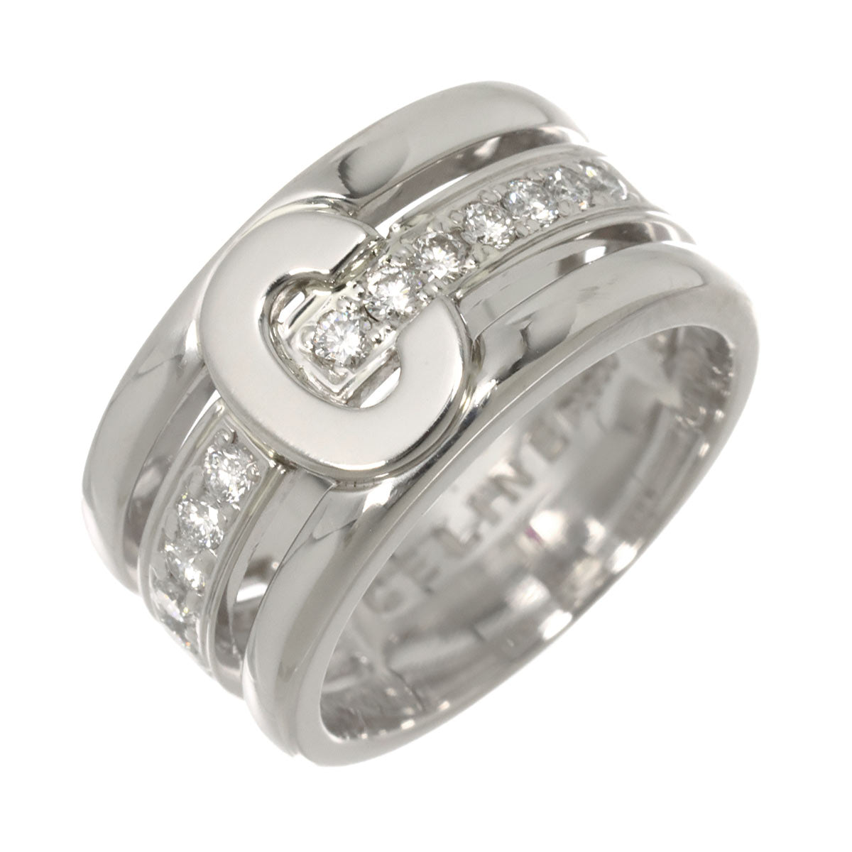 Diamond 0.30ct Ruby 0.01ct Ring Pt Platinum Size6(US)