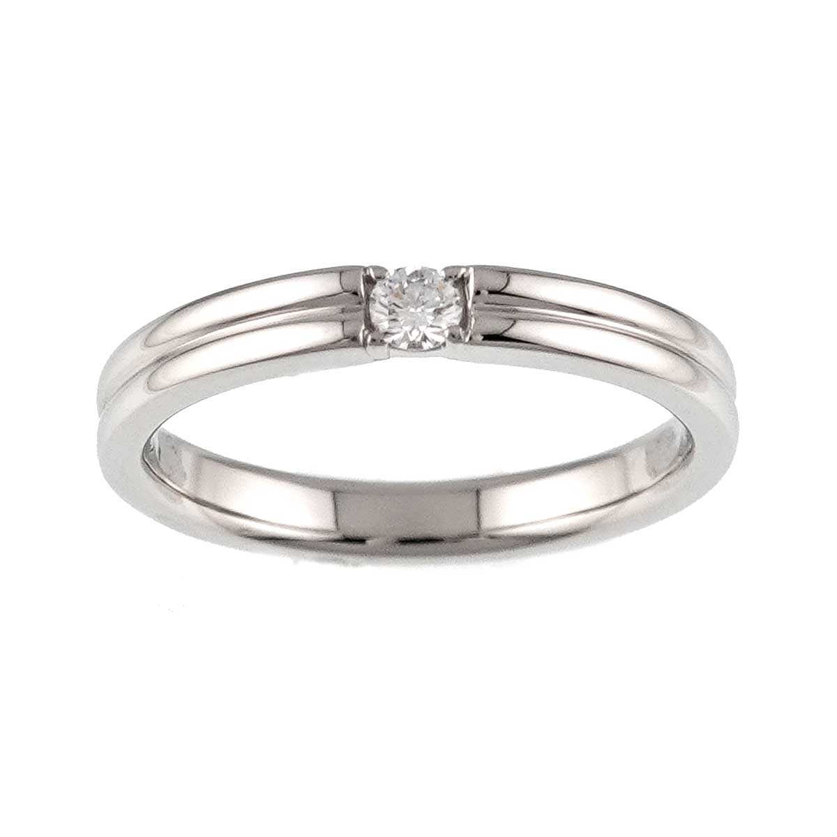 CHIARO Diamond 0.07ct Ring Pt size5.5-5.75(US)