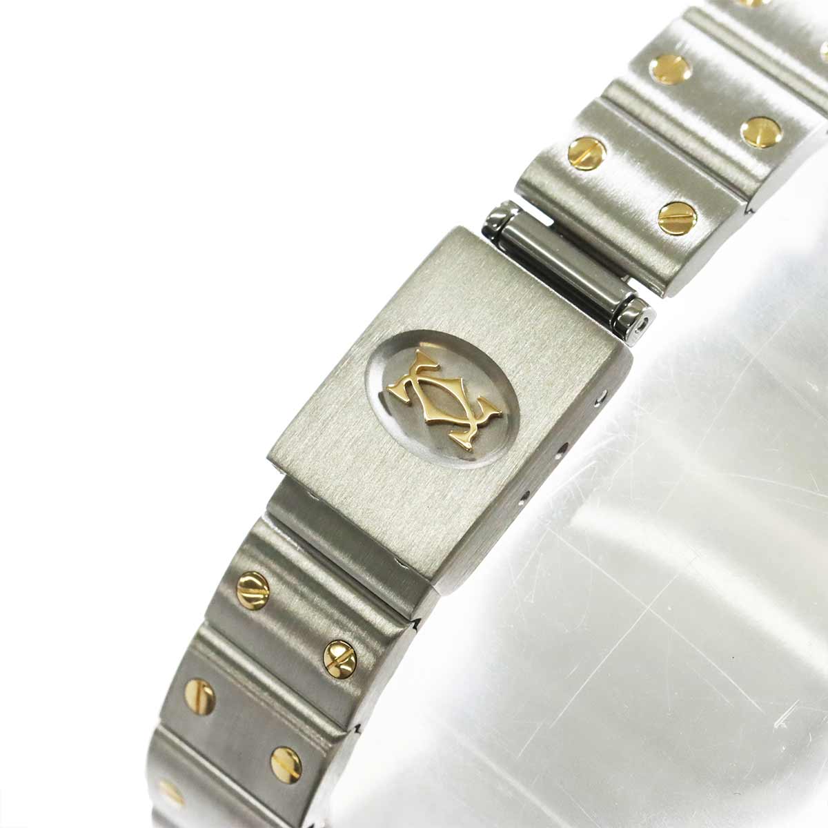 Santos Galbee W20012C4 750 YG Cream Dial Ladies Watch
