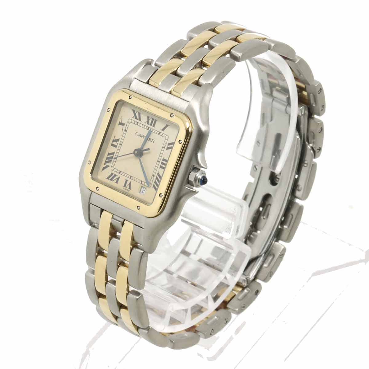 Panthere MM 2Row 83083242 YG Quartz Date Cream Dial Boys Watch