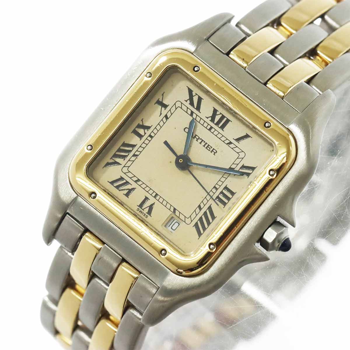 Panthere MM 2Row 83083242 YG Quartz Date Cream Dial Boys Watch