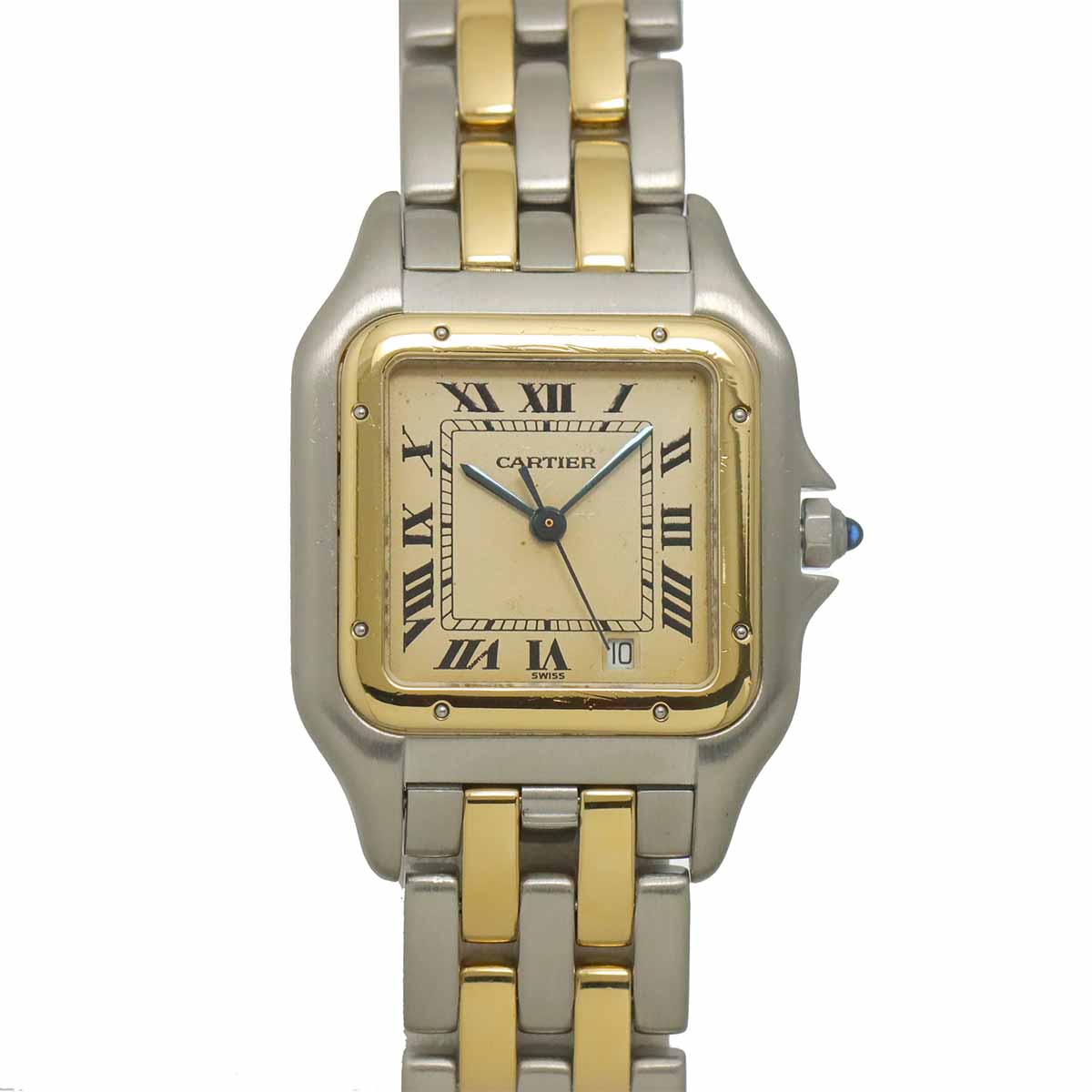 Panthere MM 2Row 83083242 YG Quartz Date Cream Dial Boys Watch