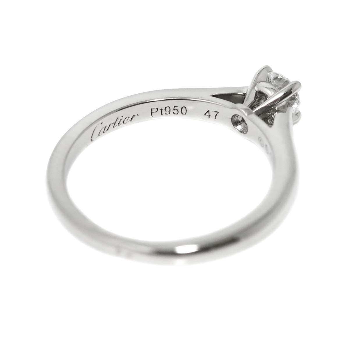 Diamond 0.19ct Ring Platinum size47 4(US)
