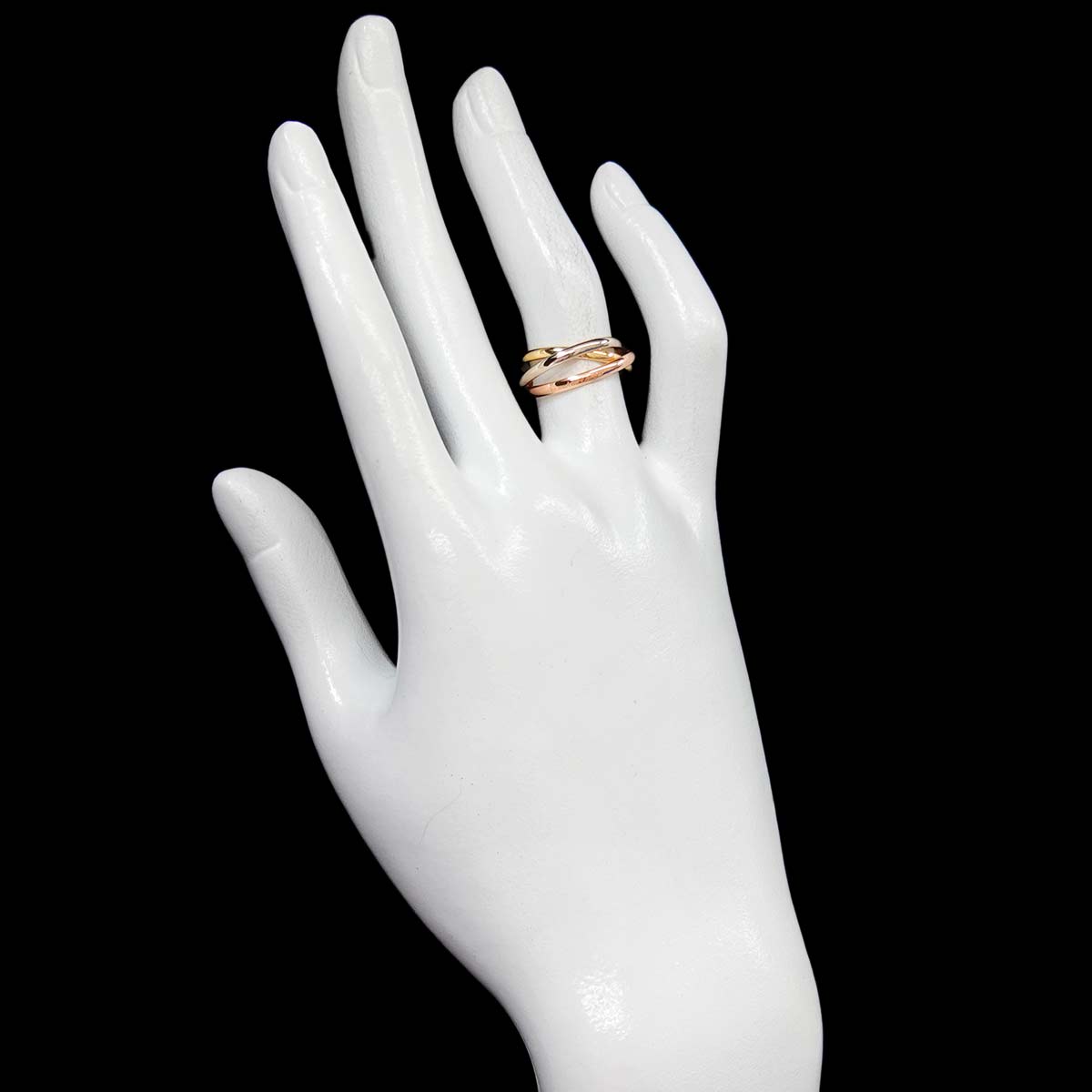 Trinity Ring 18K YG WG PG 750 Size51 5.5-5.75(US)