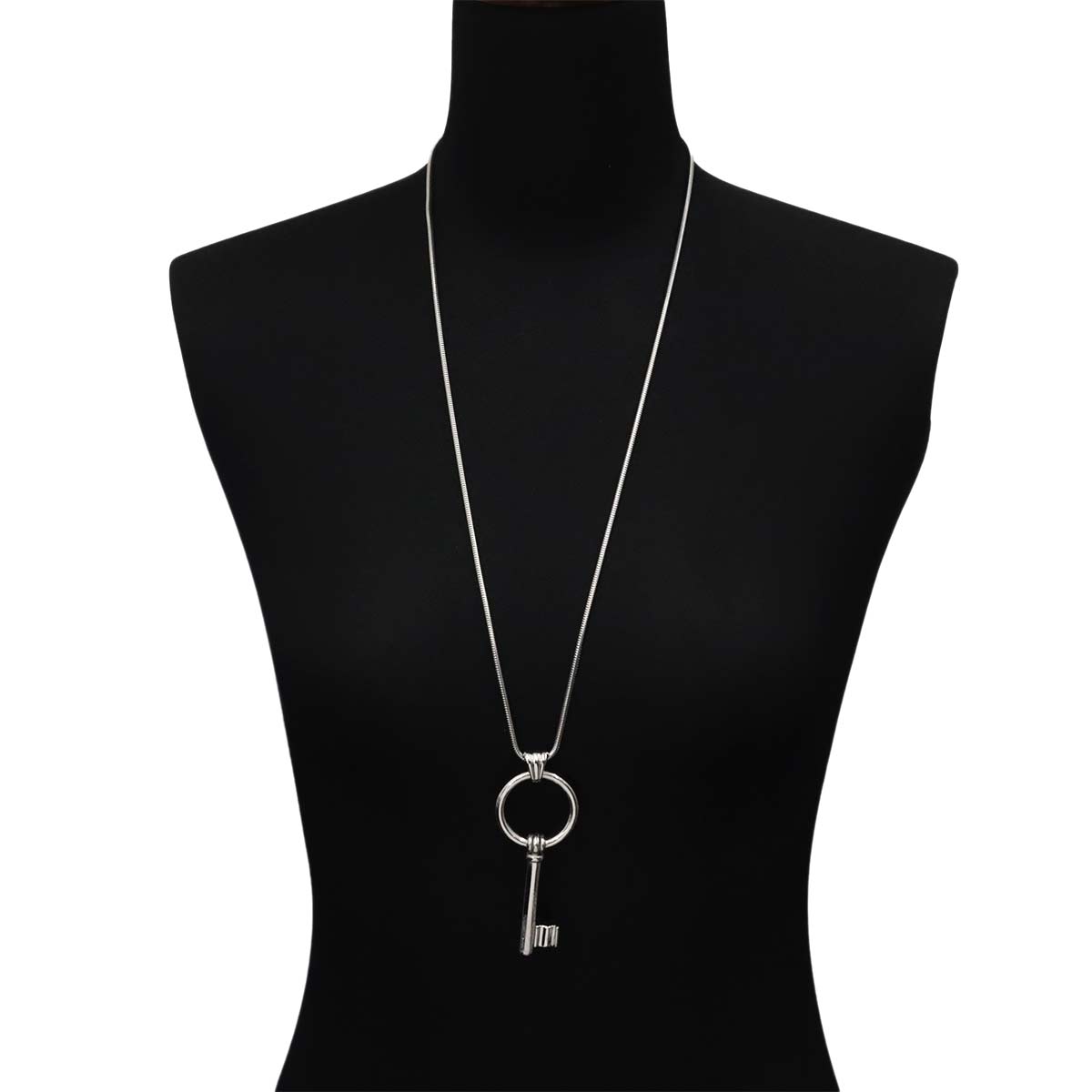 Key Long Necklace Silver 925