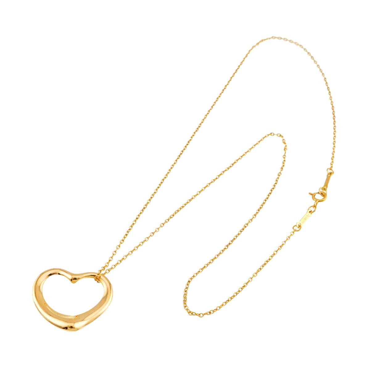 Open Heart Necklace 18K Yellow Gold 750