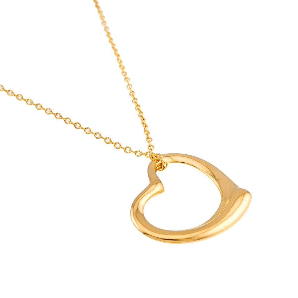 Open Heart Necklace 18K Yellow Gold 750
