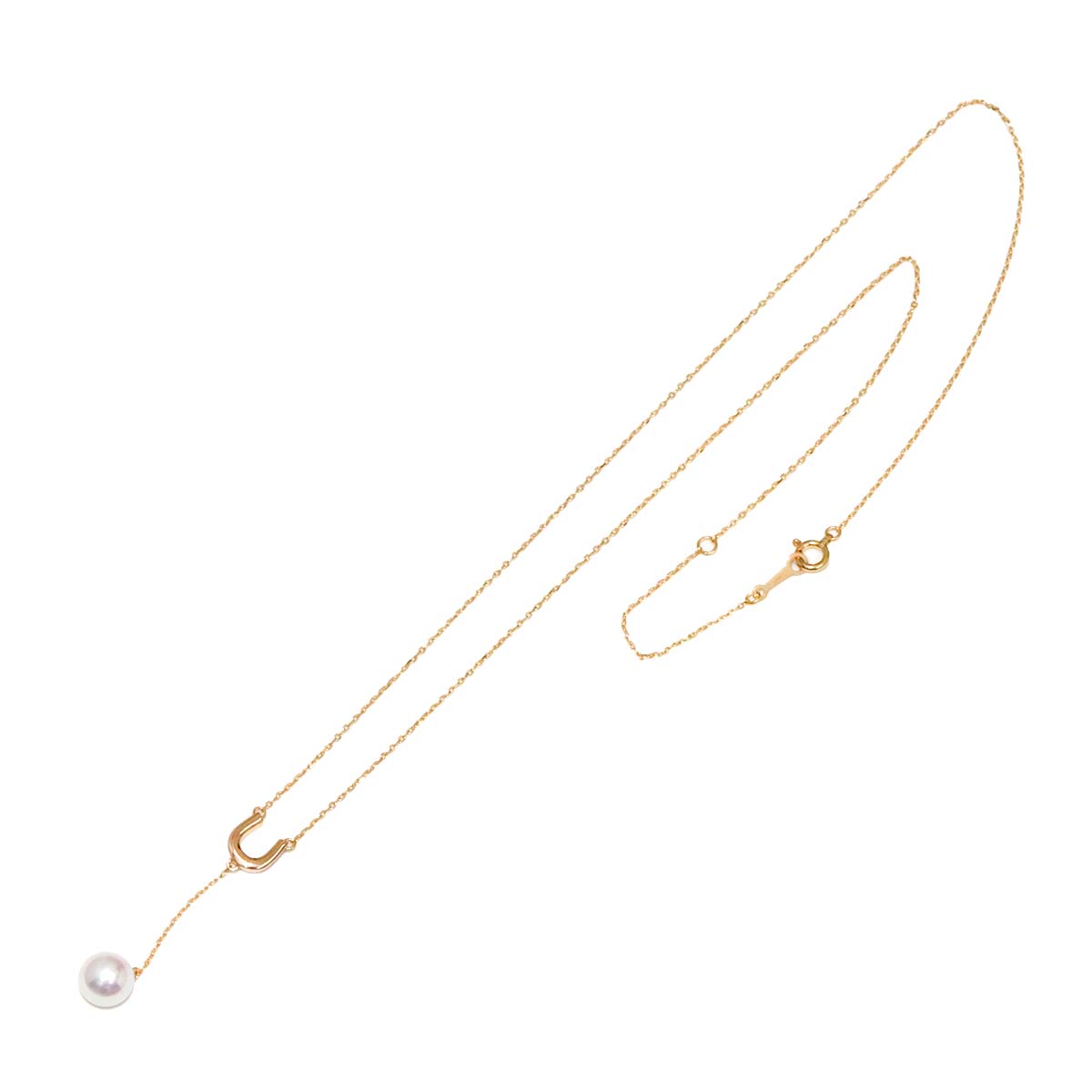 Akoya Pearl 7.3mm Necklace 18K PG 750