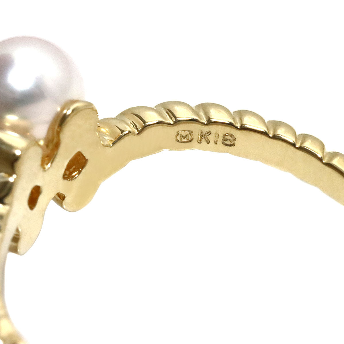 Akoya Pearl 5.0mm Ring 18K YG 750 Size5.75-6(US)