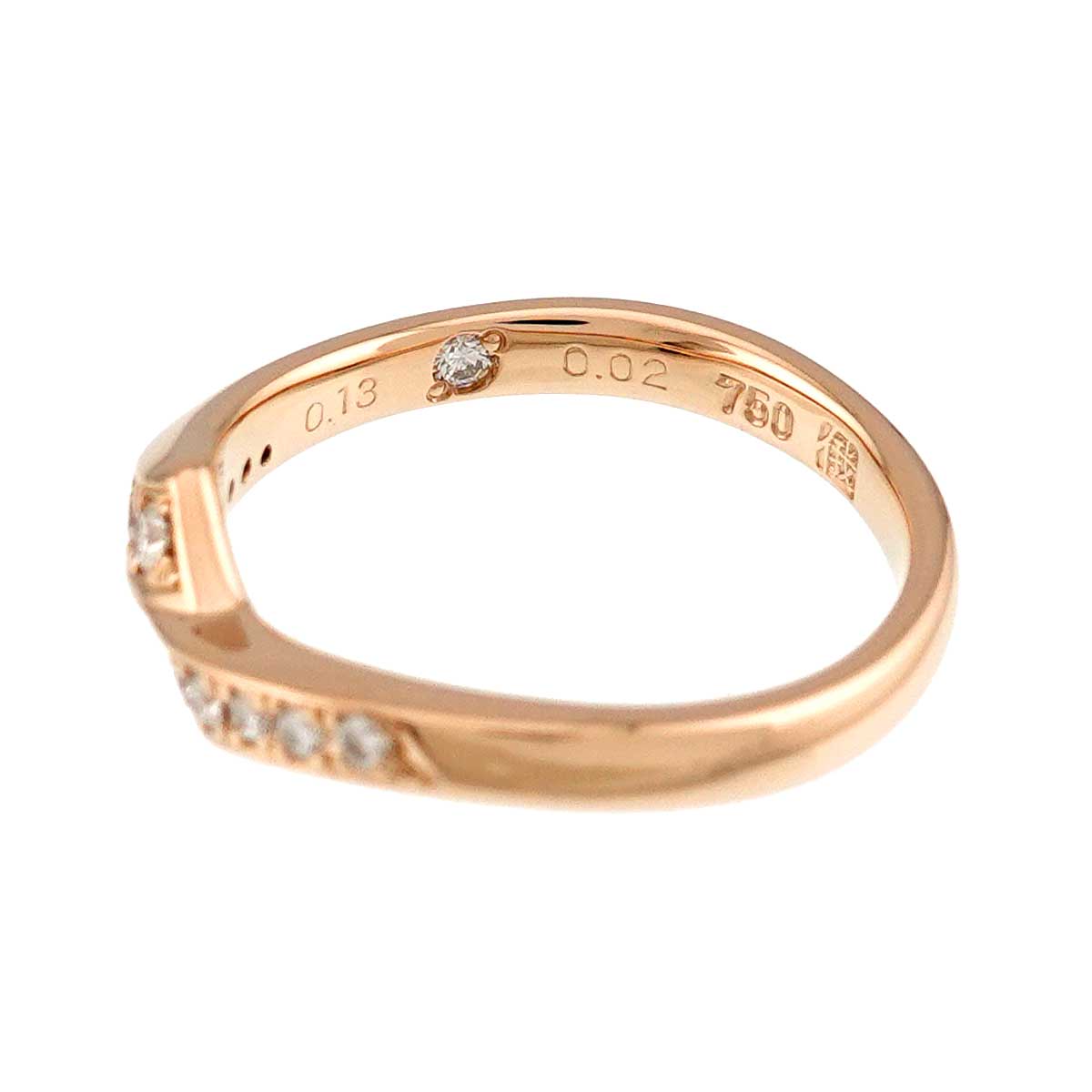 AYA Diamond 0.13/0.02ct Ring 18K Pink Gold 750 Size5.75-6(US)