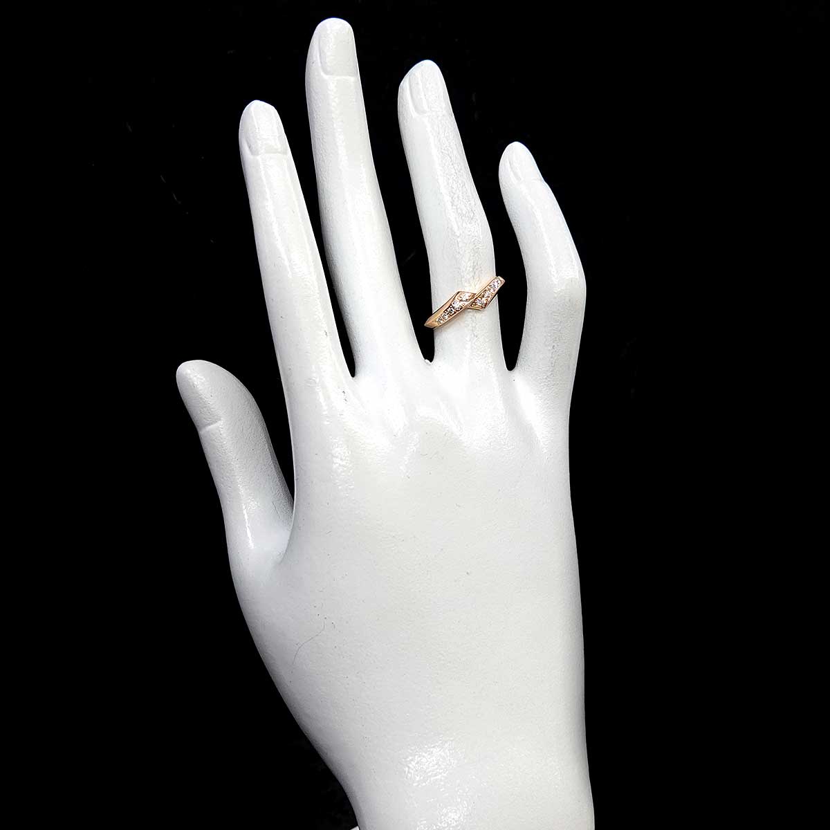 AYA Diamond 0.13/0.02ct Ring 18K Pink Gold 750 Size5.75-6(US)