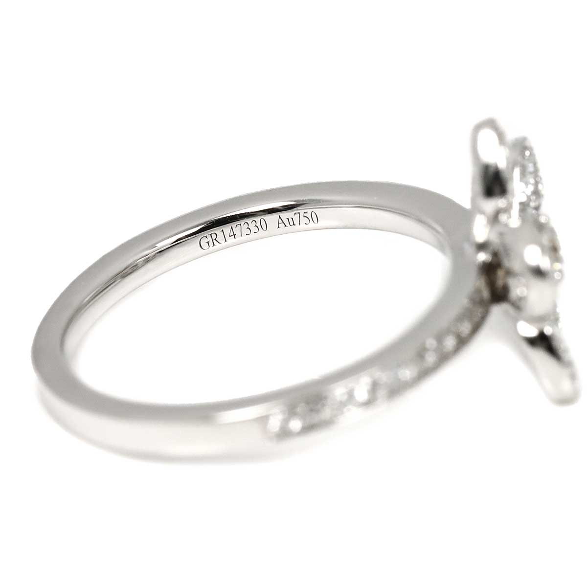 Wildflower Diamond Ring 18K WG 750 size5.75-6(US)