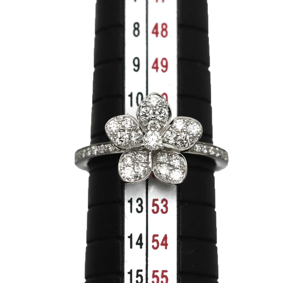 Wildflower Diamond Ring 18K WG 750 size5.75-6(US)