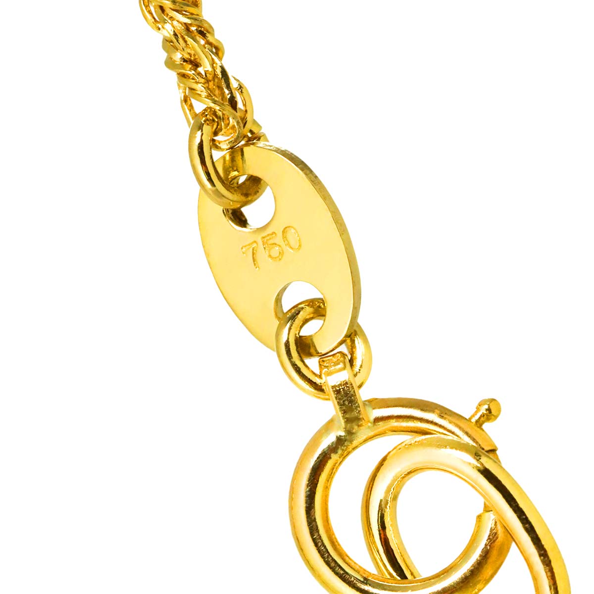 Diamond Swing Necklace 18K Yellow Gold 750