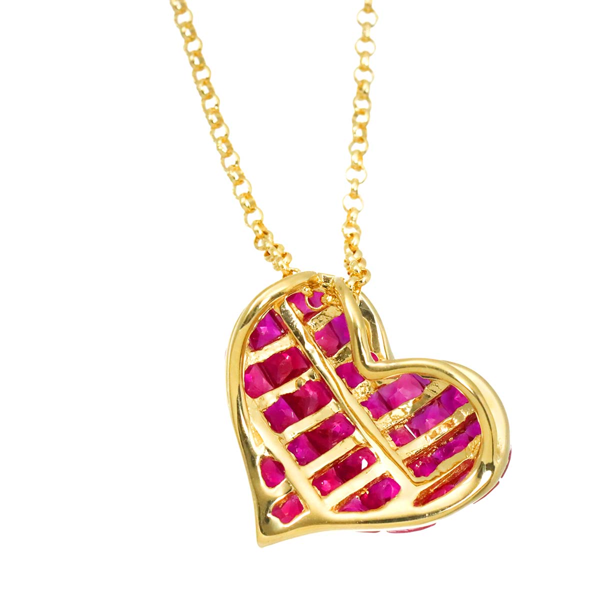 Ruby 1.26ct Necklace 18K 18K Yellow Gold 750