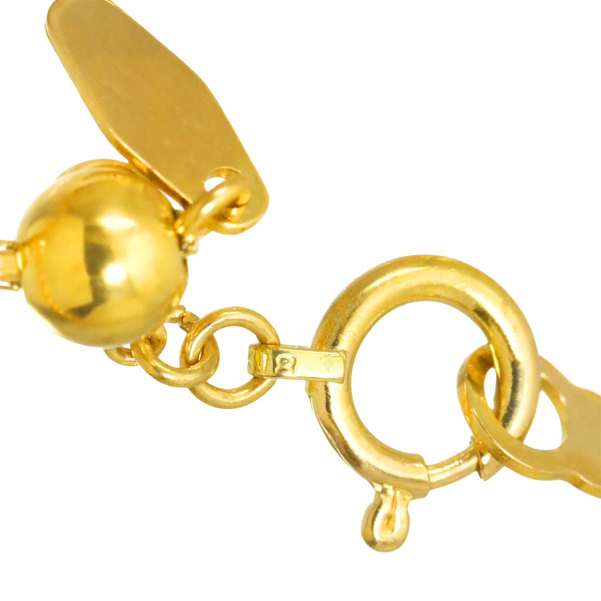 Agate Necklace 18K YG Yellow Gold 750