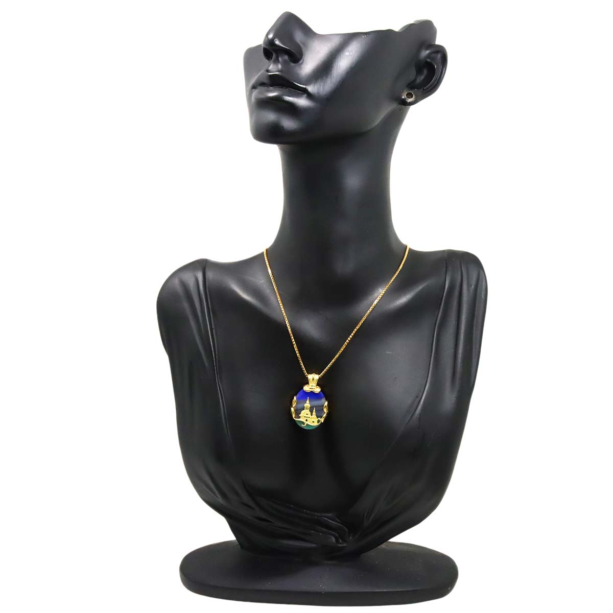 Agate Necklace 18K YG Yellow Gold 750