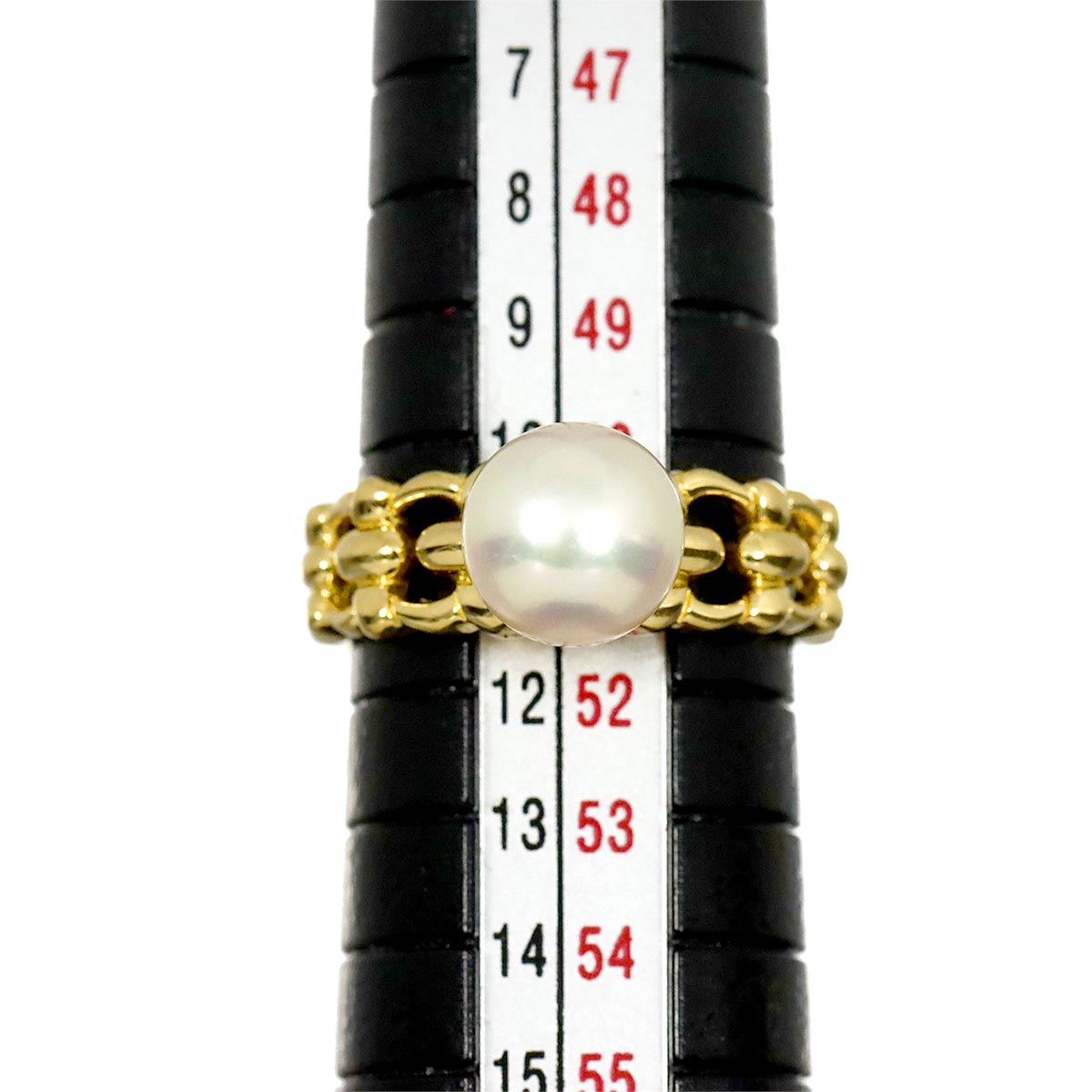 Akoya Pearl 8.0mm Ring 18K YG 750 Size5.5-5.75(US)