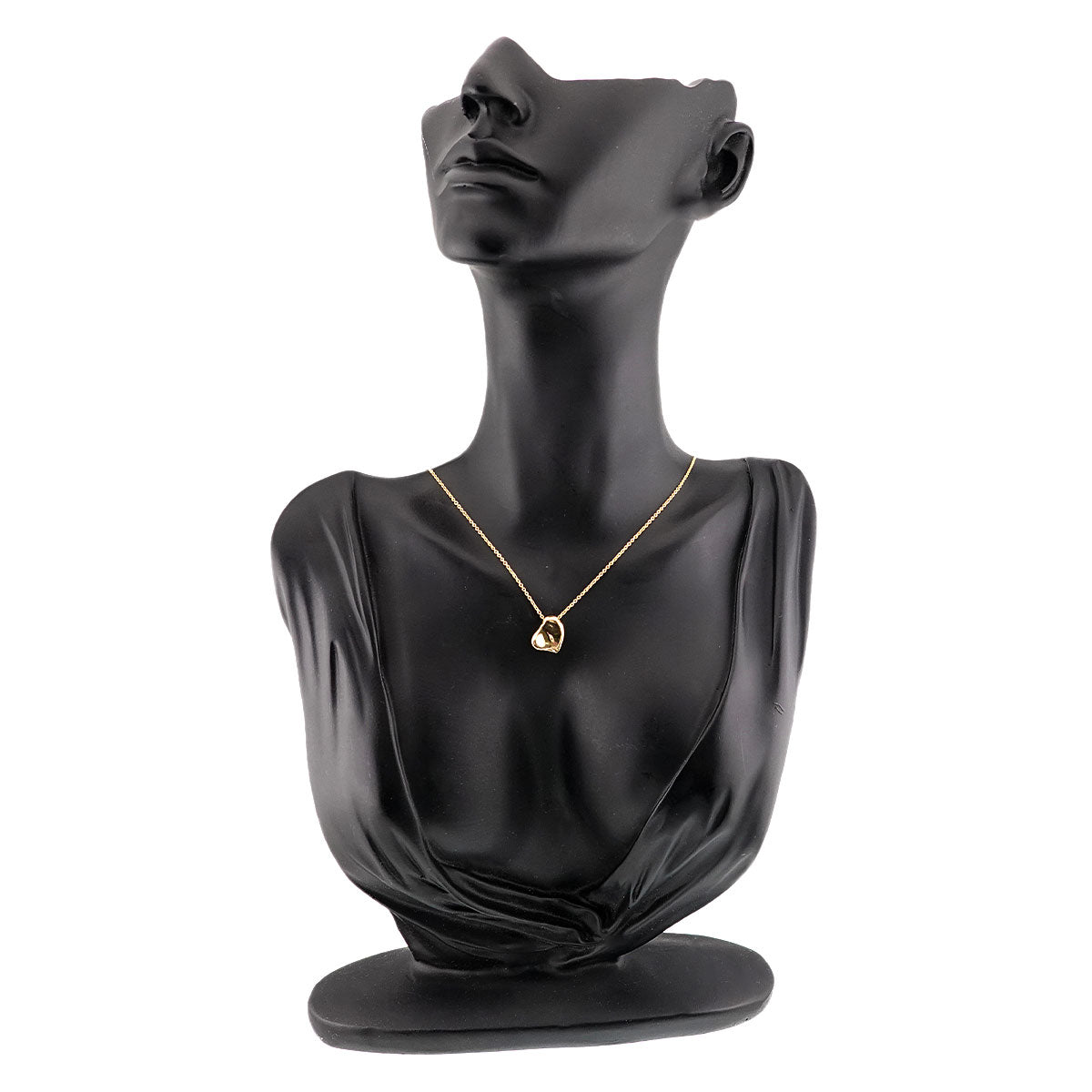Full Heart Necklace 18K Yellow Gold 750