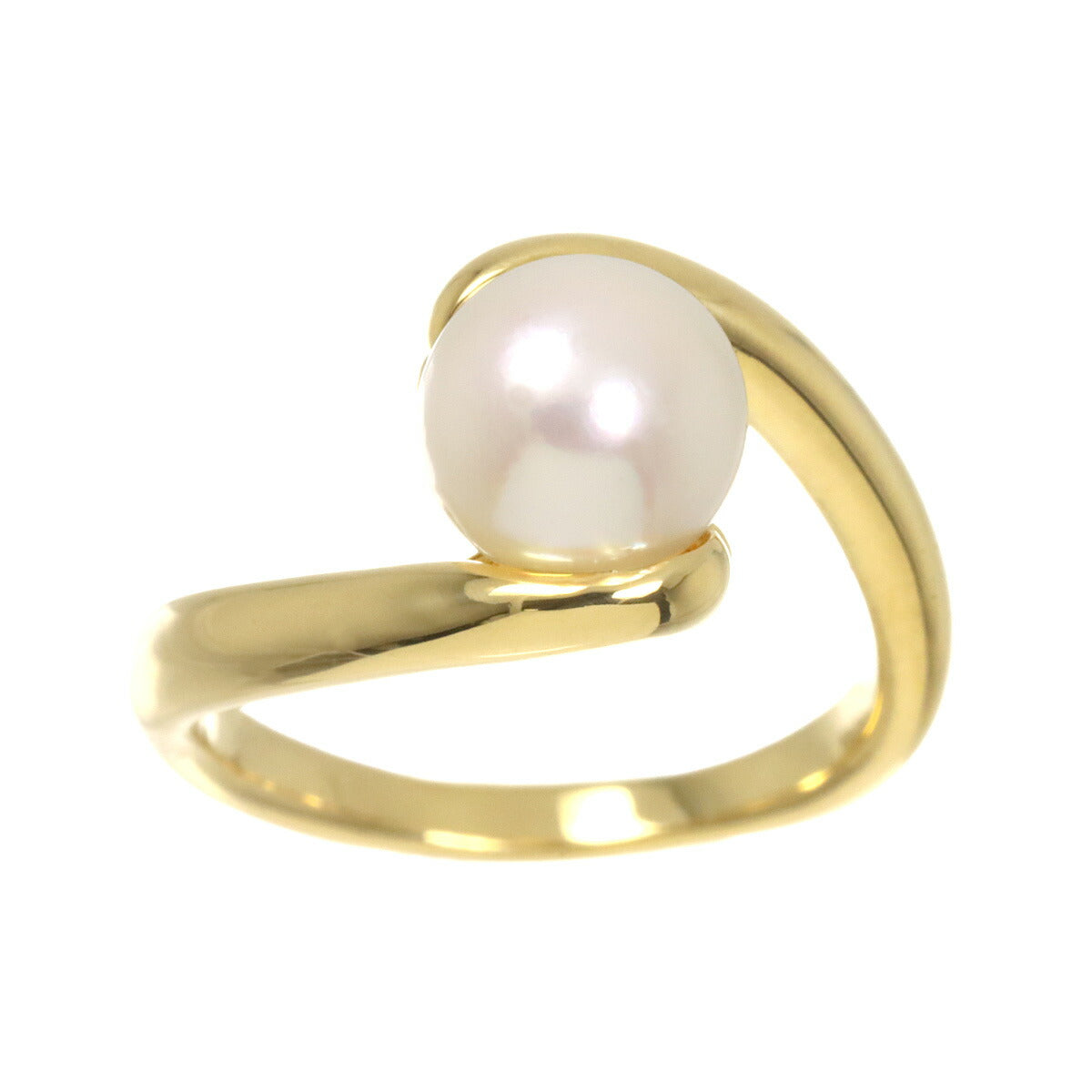 Akoya Pearl 7.1mm Ring 18K YG 750 Size4-4.5(US)